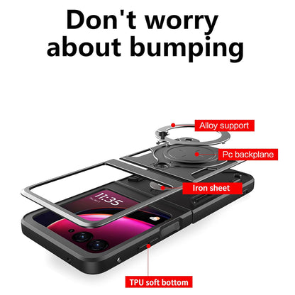 Case for Motorola Razr 50 Ultra, Techsuit, CamGuard Pro, Black