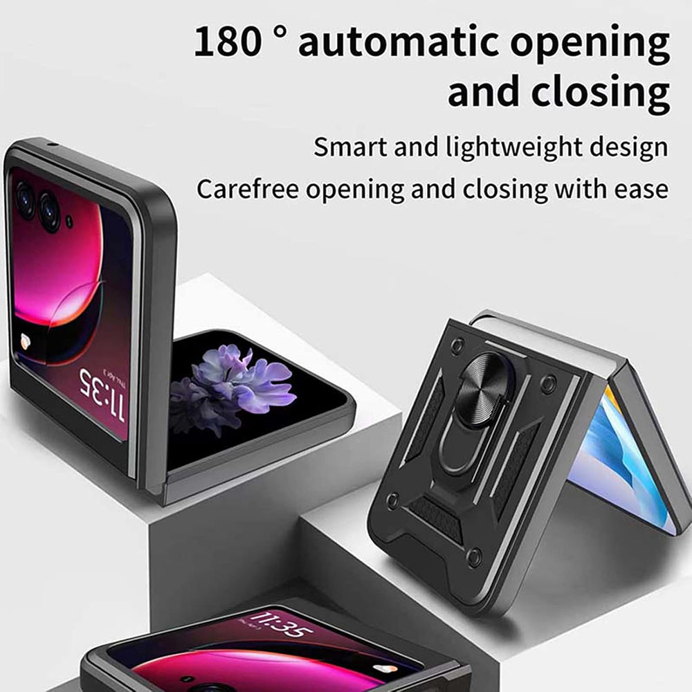 Θήκη για Motorola Razr 50 Ultra, Techsuit, CamShield, Μπλε