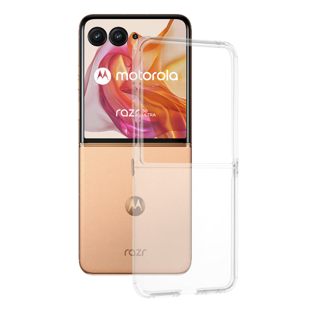Case for Motorola Razr 50 Ultra, Techsuit, Clear, Transparent