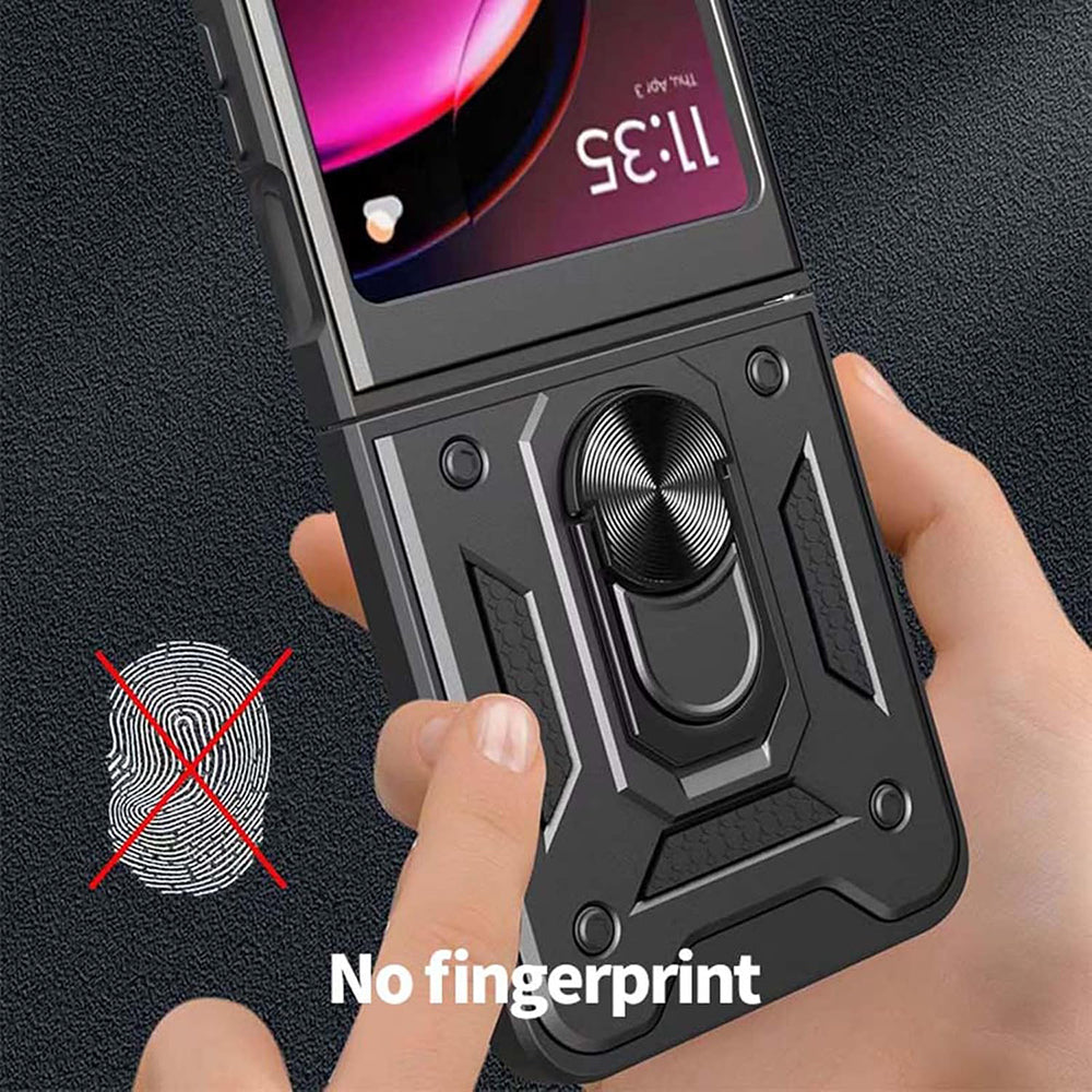 Case for Motorola Razr 60 / Razr 50, Techsuit, CamShield, Black