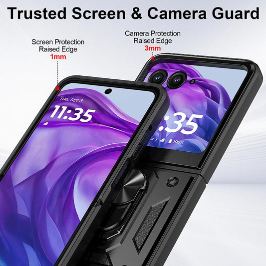 Θήκη για Motorola Razr 60 Ultra, Techsuit, CamShield, Μαύρη