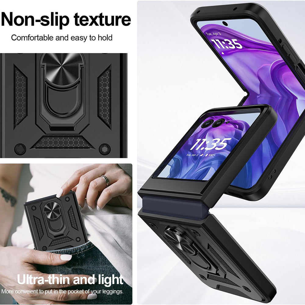 Θήκη για Motorola Razr 60 Ultra, Techsuit, CamShield, Μαύρη