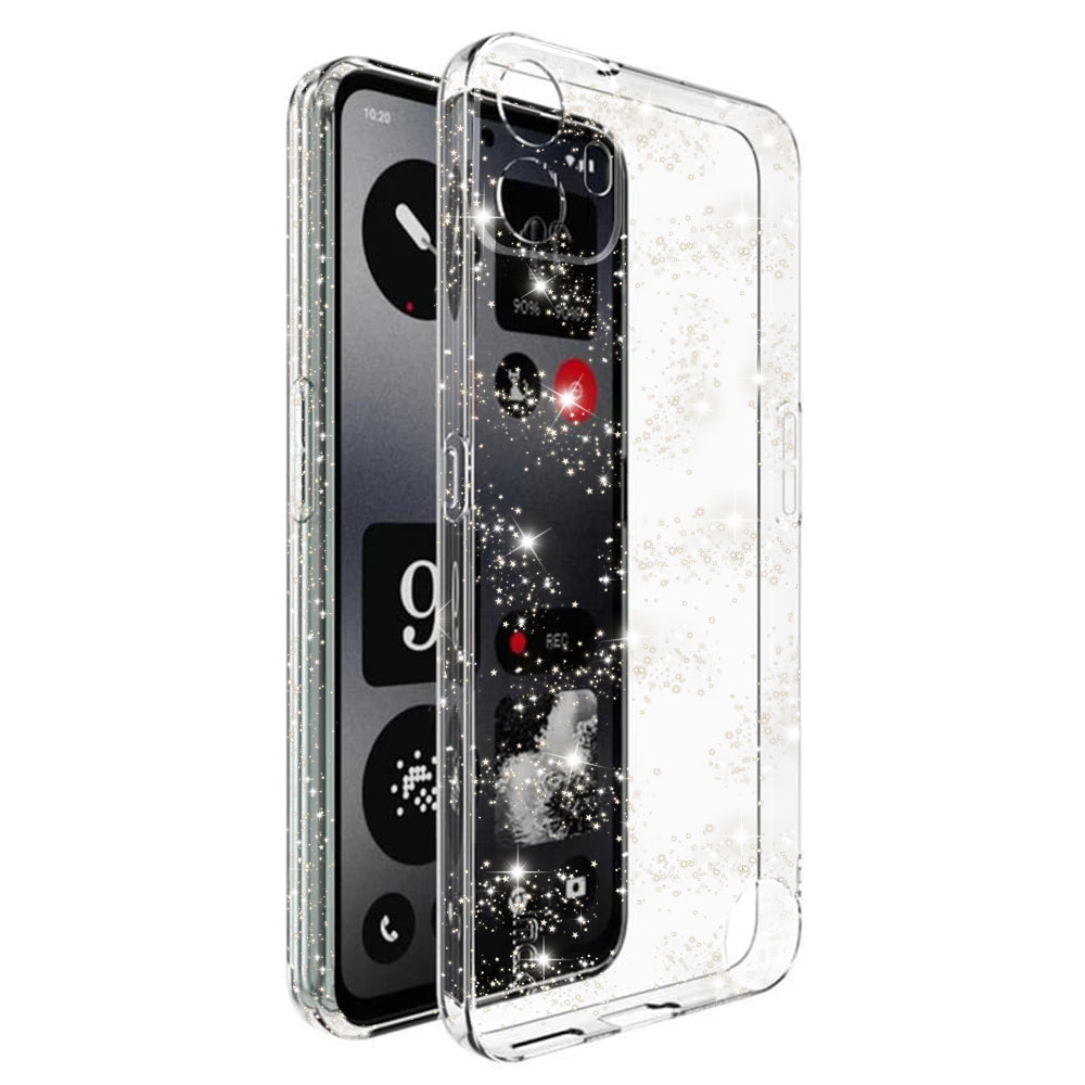 Case for Nothing CMF Phone 1, Techsuit, SparkleSkin, Transparent