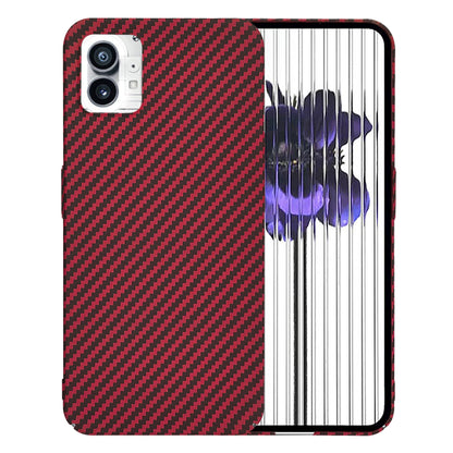 Case for Nothing Phone (1), Techsuit, Carbonite FiberShell, Red
