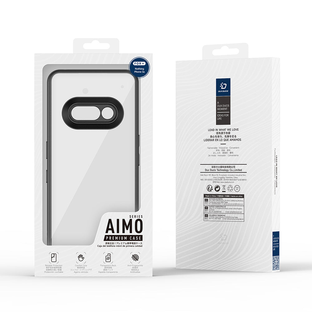 Case for Nothing Phone (3a), DUX DUCIS, Aimo, Black