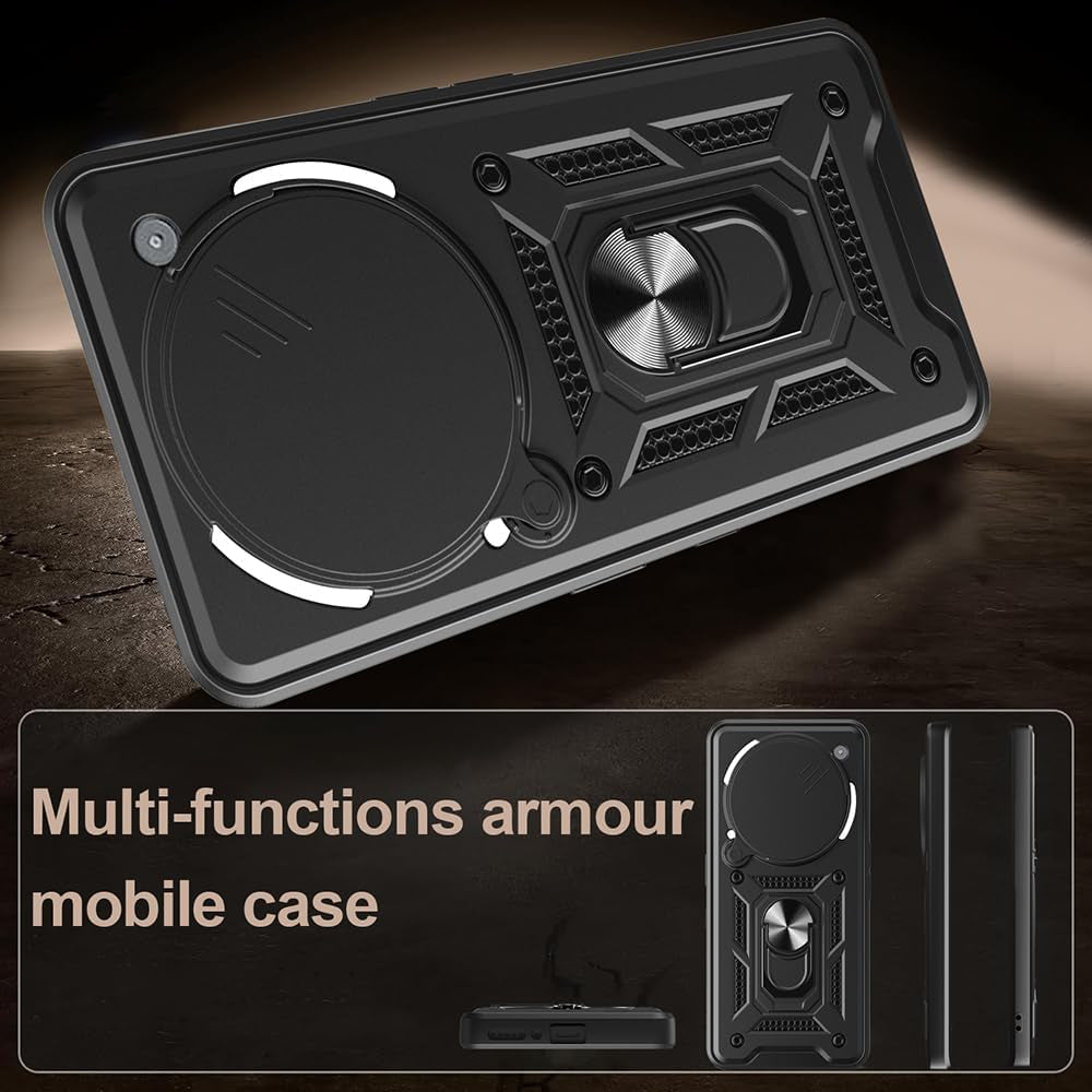 Case for Nothing Phone (3a) Pro, Techsuit, CamShield, Green