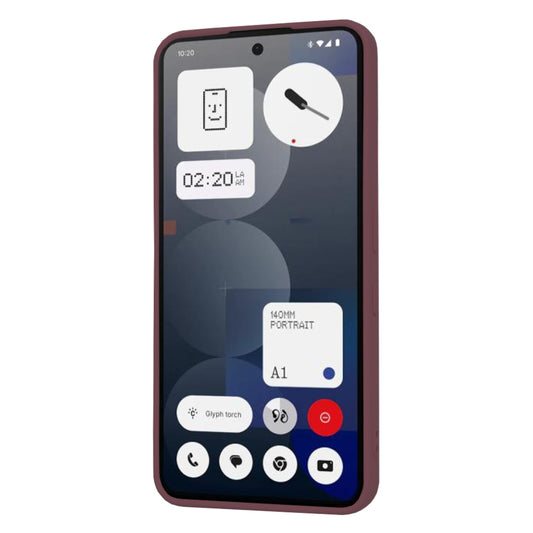 Case for Nothing Phone (3a) Pro, Techsuit, SoftFlex, Burgundy