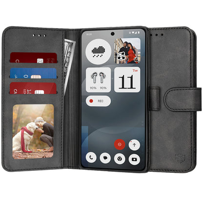 Θήκη για Nothing Phone (3a), Techsuit, Diary Book, Μαύρο