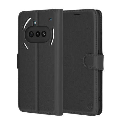 Θήκη για Nothing Phone (3a), Techsuit, Leather Folio, Μαύρη