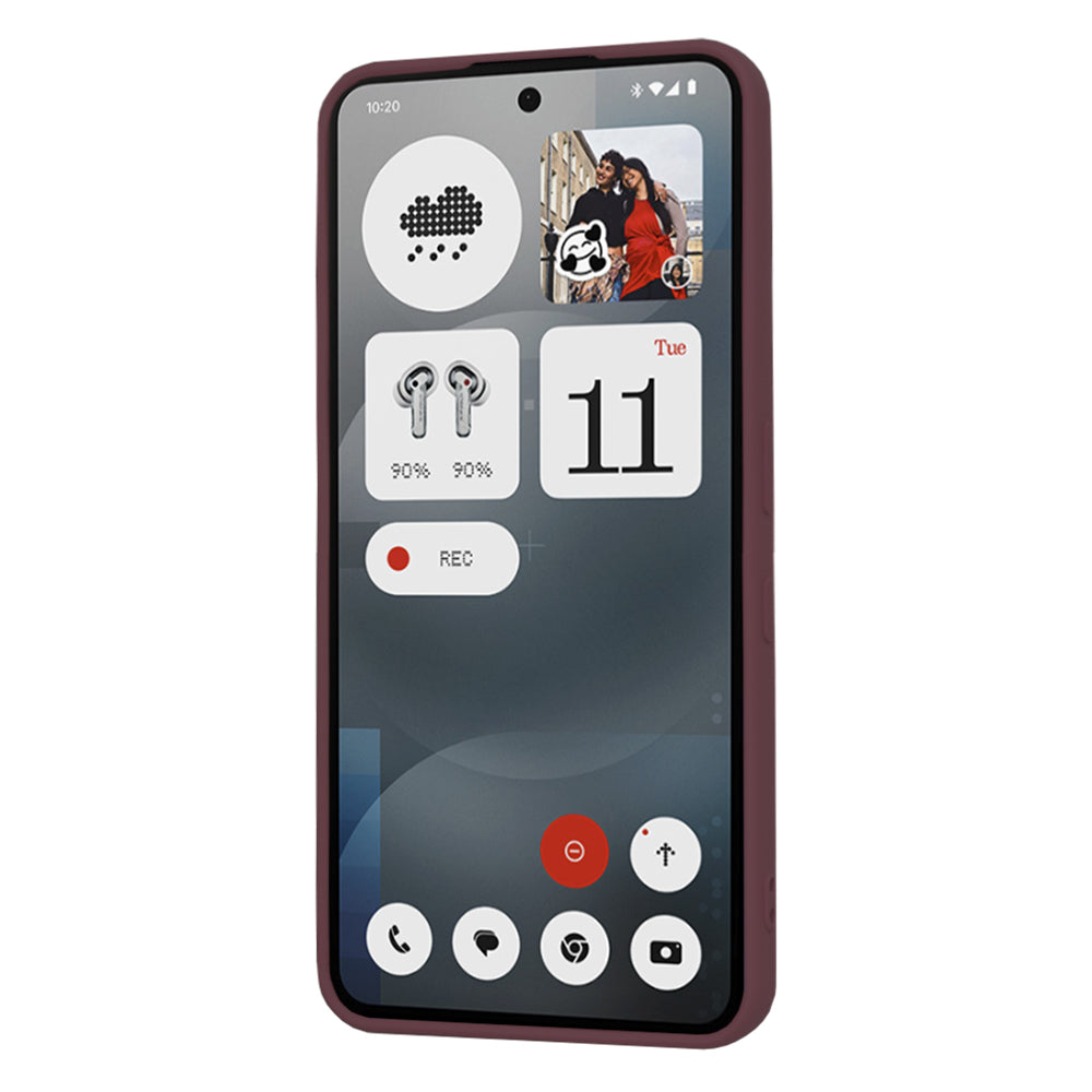 Θήκη για Nothing Phone (3a), Techsuit, SoftFlex, Βυσσινί