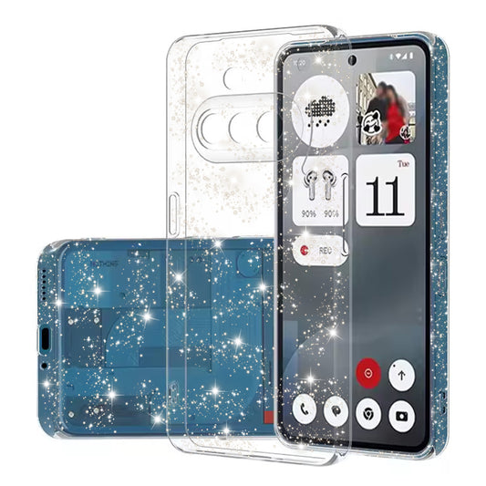 Θήκη για Nothing Phone (3a), Techsuit, SparkleSkin, Διαφανής