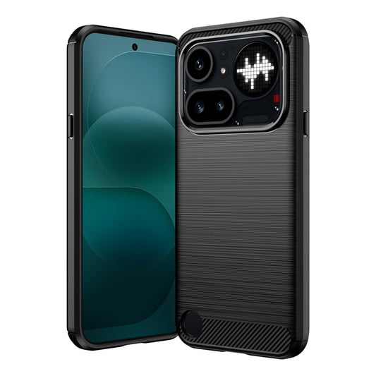 Θήκη για Nothing Phone (4a) Pro, Techsuit, Καρμπόν, Μαύρη