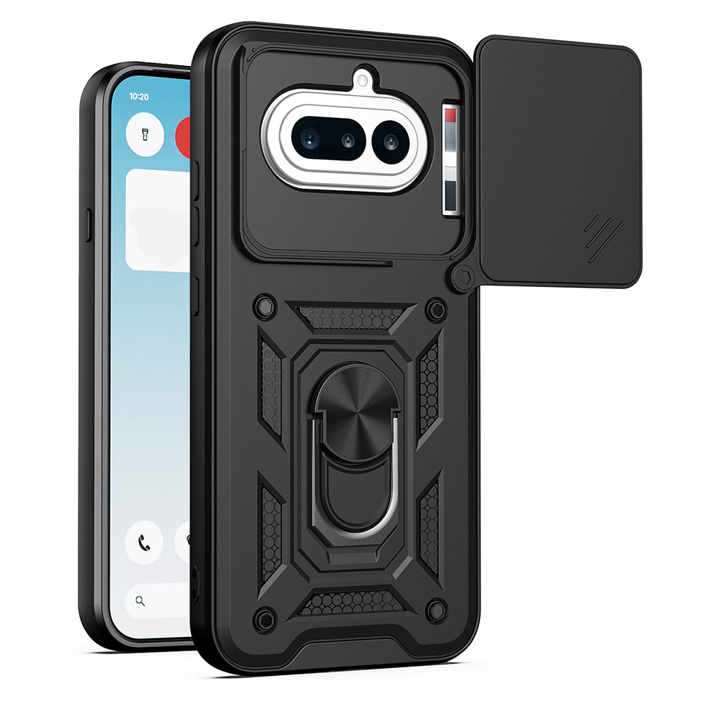 Case for Nothing Phone (4a), Techsuit, CamShield, Black