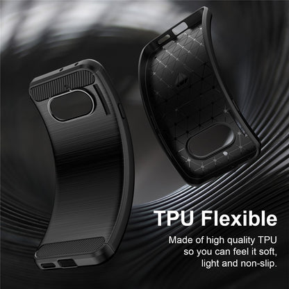 Θήκη για Nothing Phone (4a), Techsuit, Καρμπόν, Μαύρη
