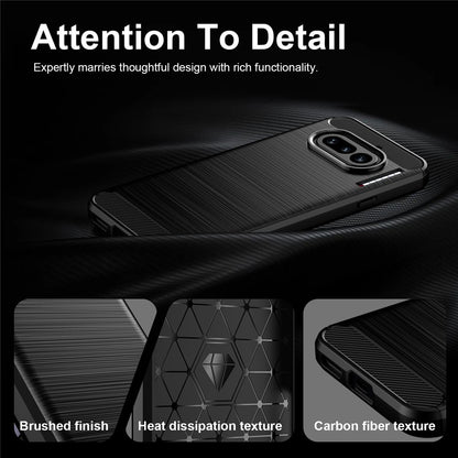 Θήκη για Nothing Phone (4a), Techsuit, Καρμπόν, Μαύρη