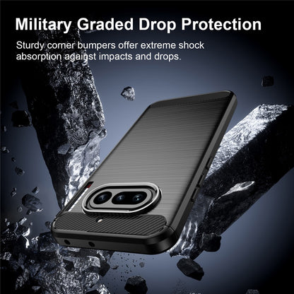 Θήκη για Nothing Phone (4a), Techsuit, Καρμπόν, Μαύρη