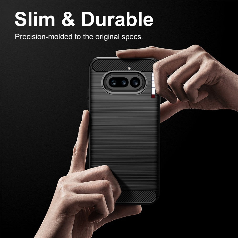 Θήκη για Nothing Phone (4a), Techsuit, Καρμπόν, Μαύρη