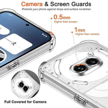 Case for Nothing Phone (4a), Techsuit, Shockproof Clear, Transparent