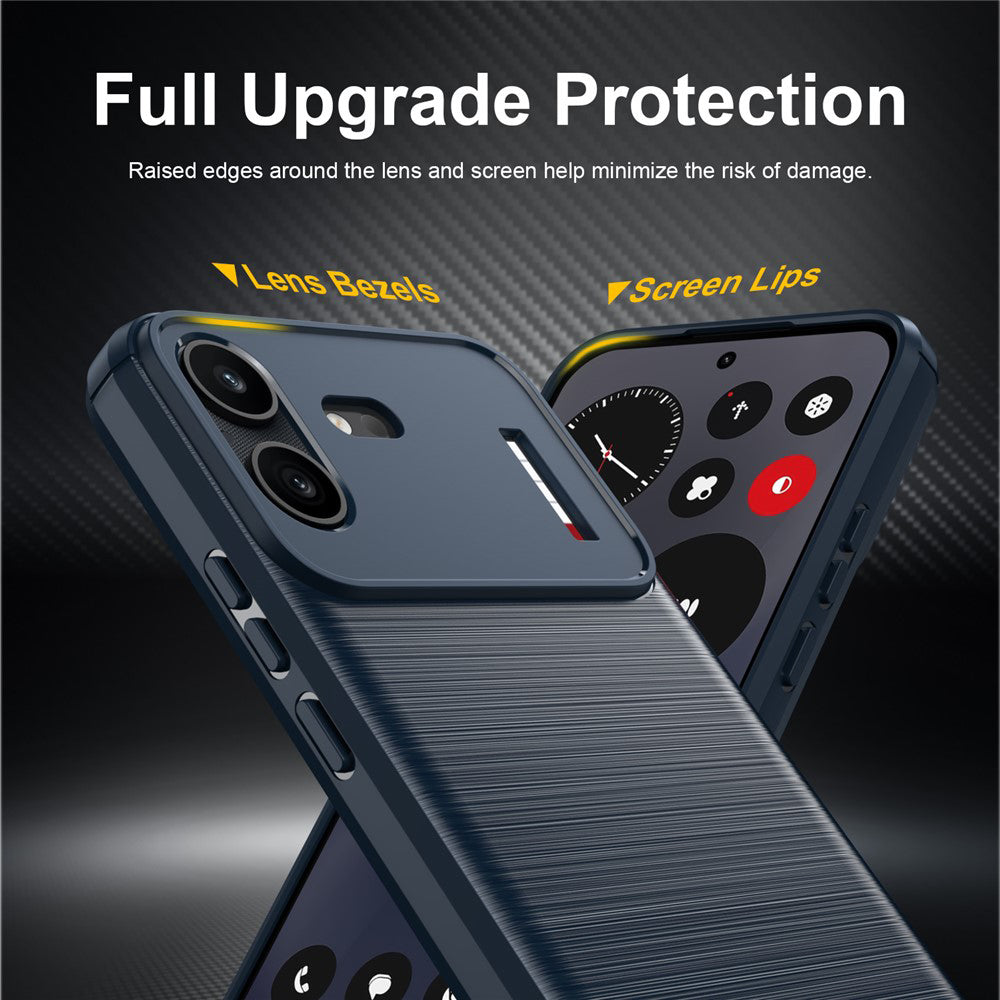 Case for Nothing Phone (4b), Techsuit, Carbon, Blue