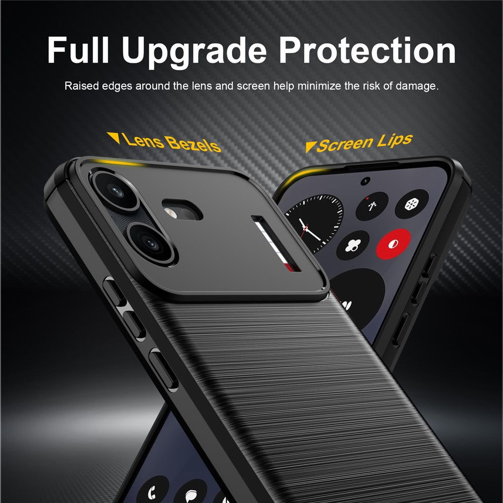Θήκη για Nothing Phone (4b), Techsuit, Carbon, Μαύρο