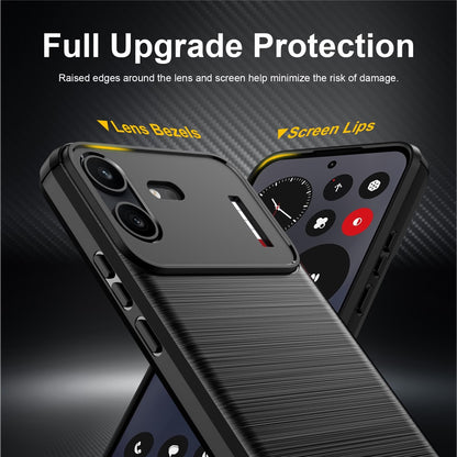 Θήκη για Nothing Phone (4b), Techsuit, Carbon, Μαύρο
