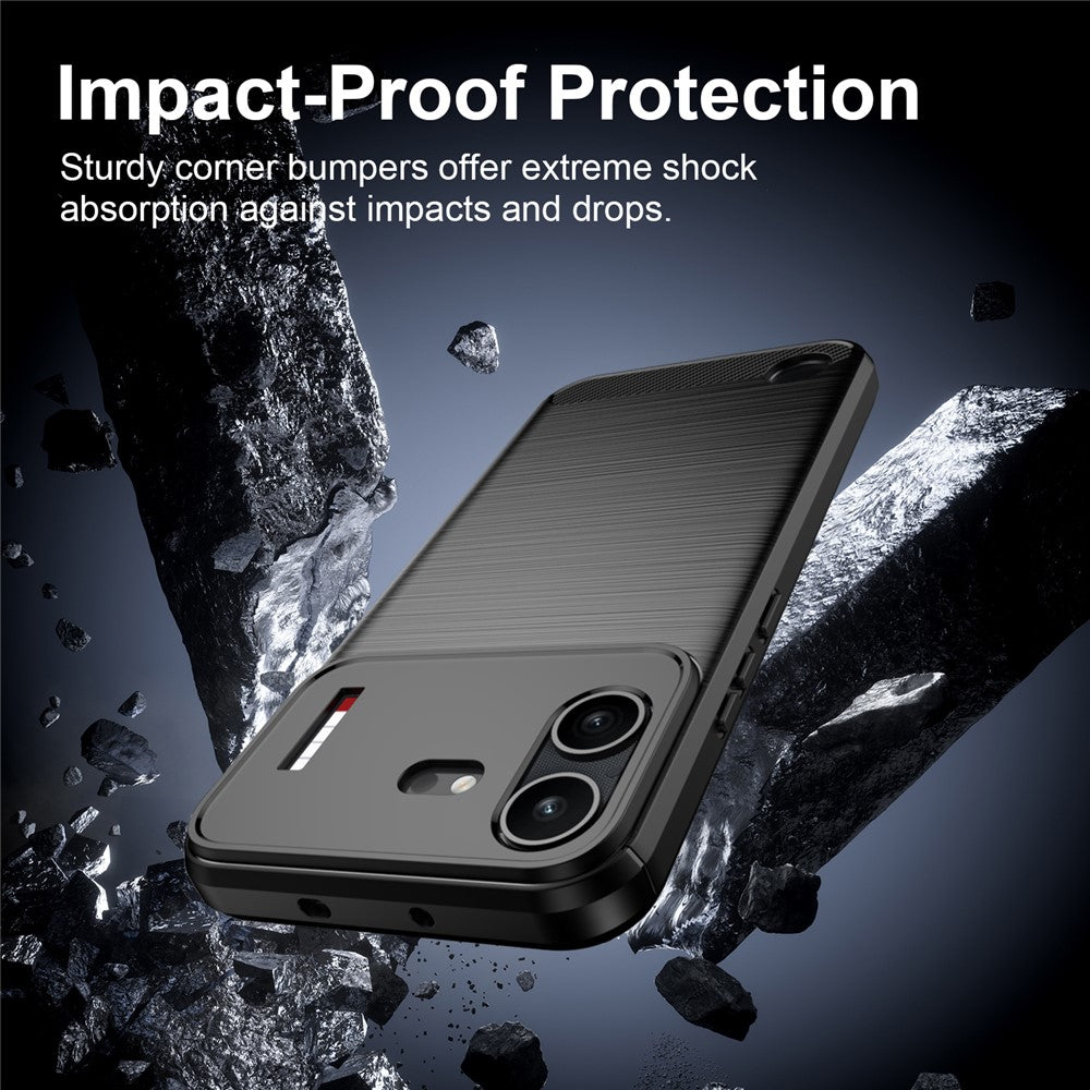 Θήκη για Nothing Phone (4b), Techsuit, Carbon, Μαύρο