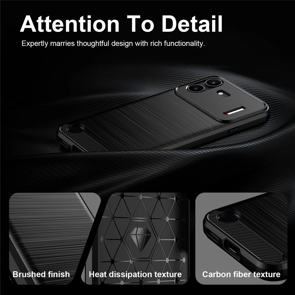Θήκη για Nothing Phone (4b), Techsuit, Carbon, Μαύρο