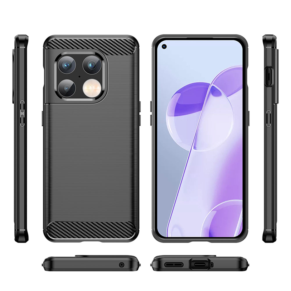 Θήκη για OnePlus 10 Pro, Techsuit, Carbon, Μαύρο