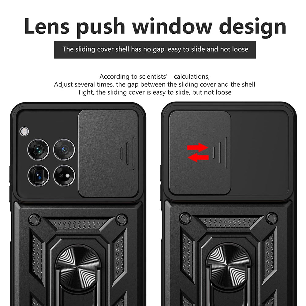 Θήκη για OnePlus 12R, Techsuit, CamShield, Μαύρη
