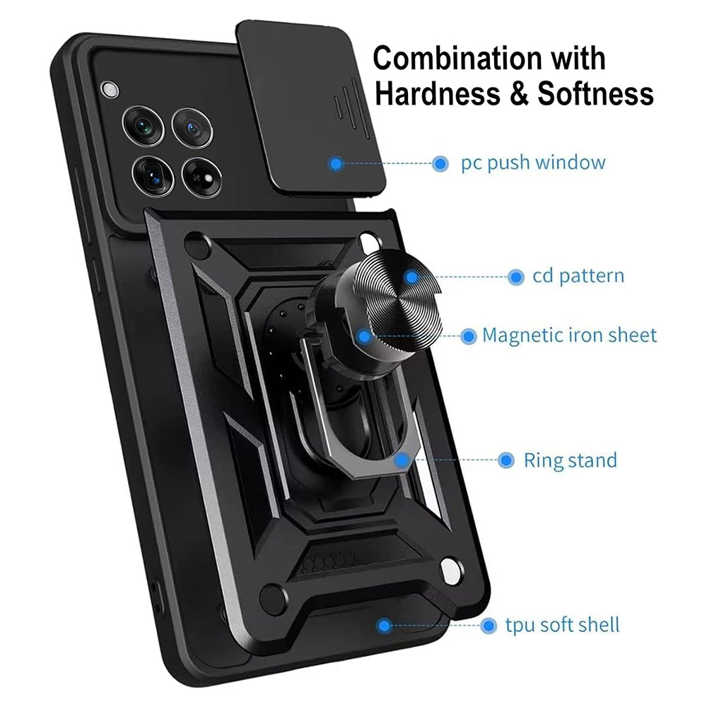 Θήκη για OnePlus 12R, Techsuit, CamShield, Μαύρη