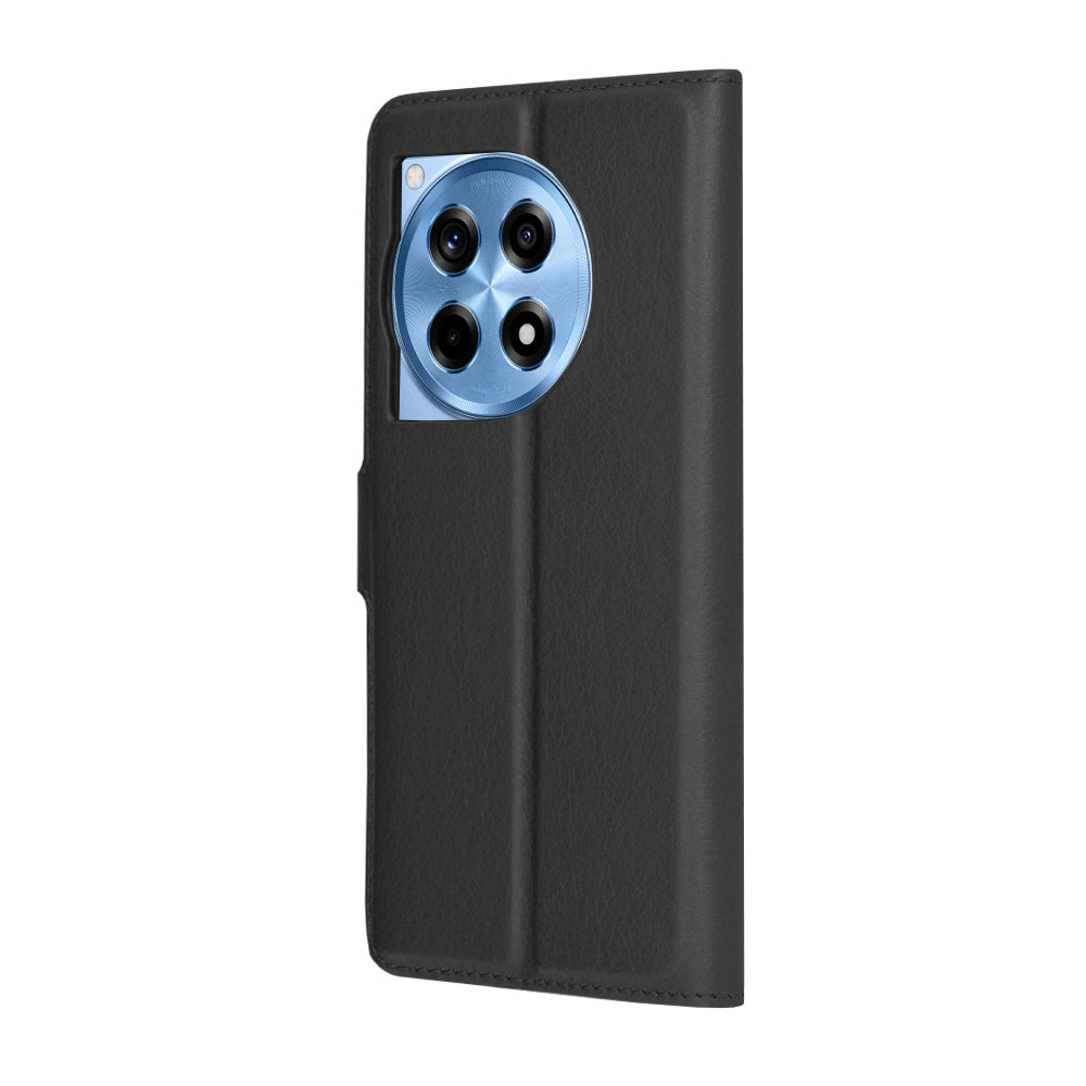Θήκη για OnePlus 12R, Techsuit, Leather Folio, Μαύρη