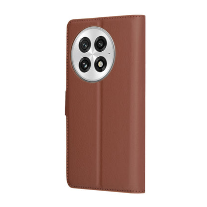 Case for OnePlus 13, Techsuit, Leather Folio, Brown