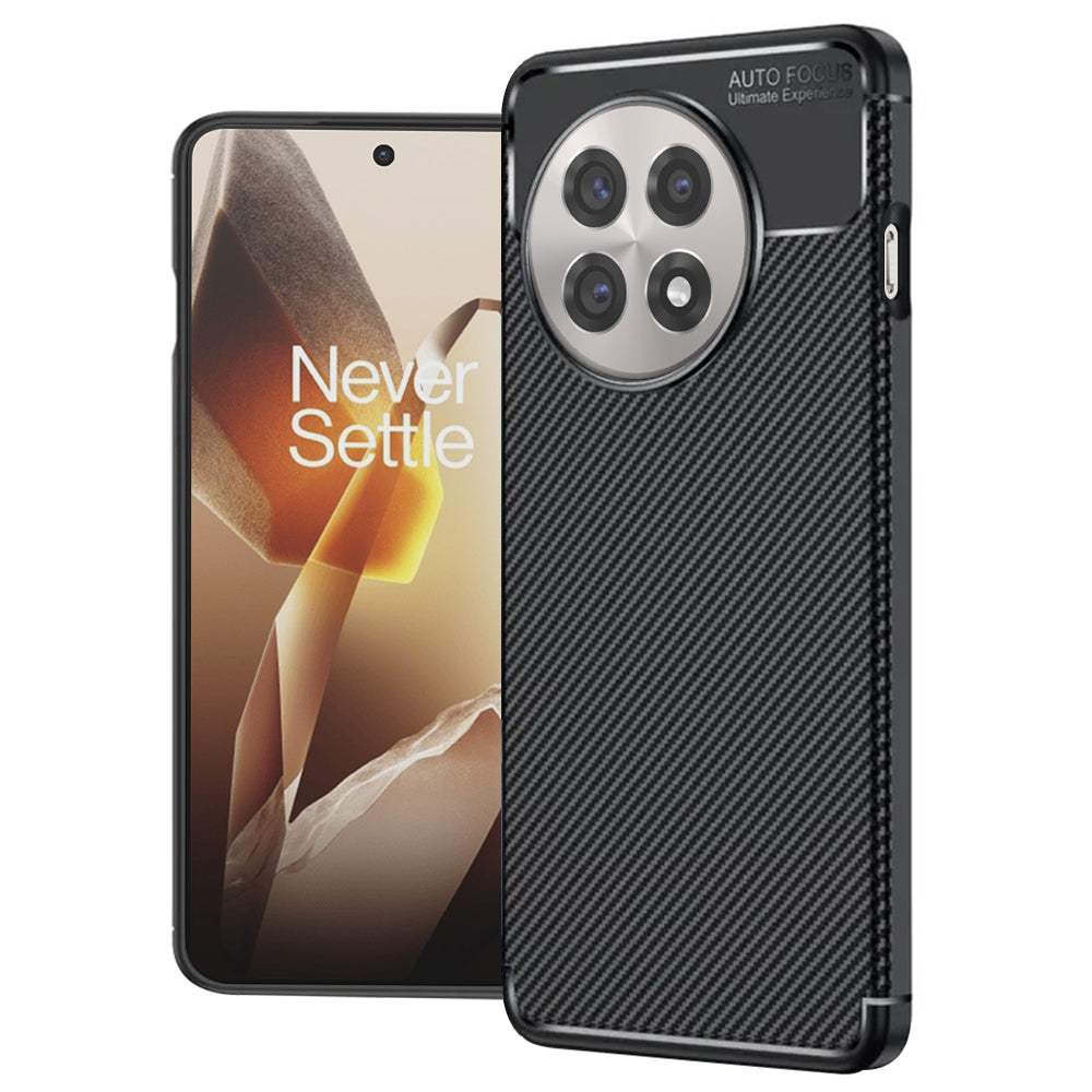 Case for OnePlus 13R, Techsuit, CarbonFiber, Black