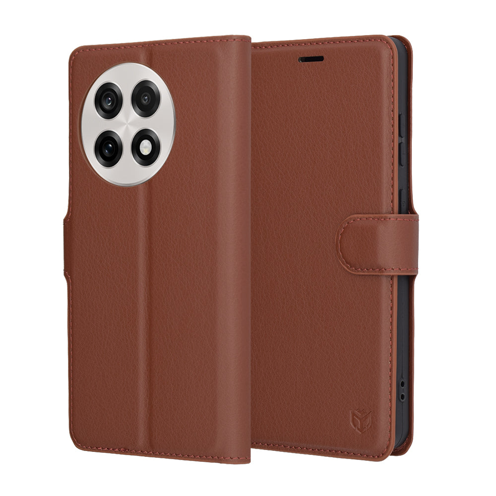 Θήκη για OnePlus 13R, Techsuit, Leather Folio, Καφέ