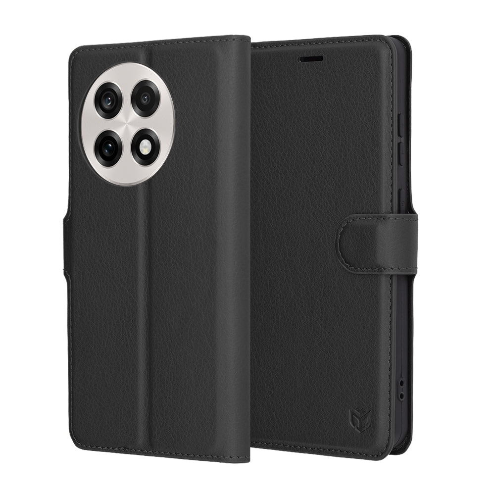 Θήκη για OnePlus 13R, Techsuit, Leather Folio, Μαύρο