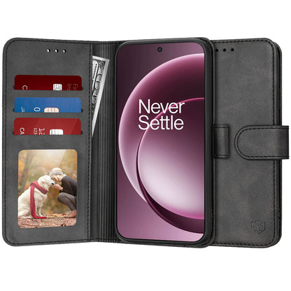 Case for OnePlus 15, Techsuit, Diary Book, Black