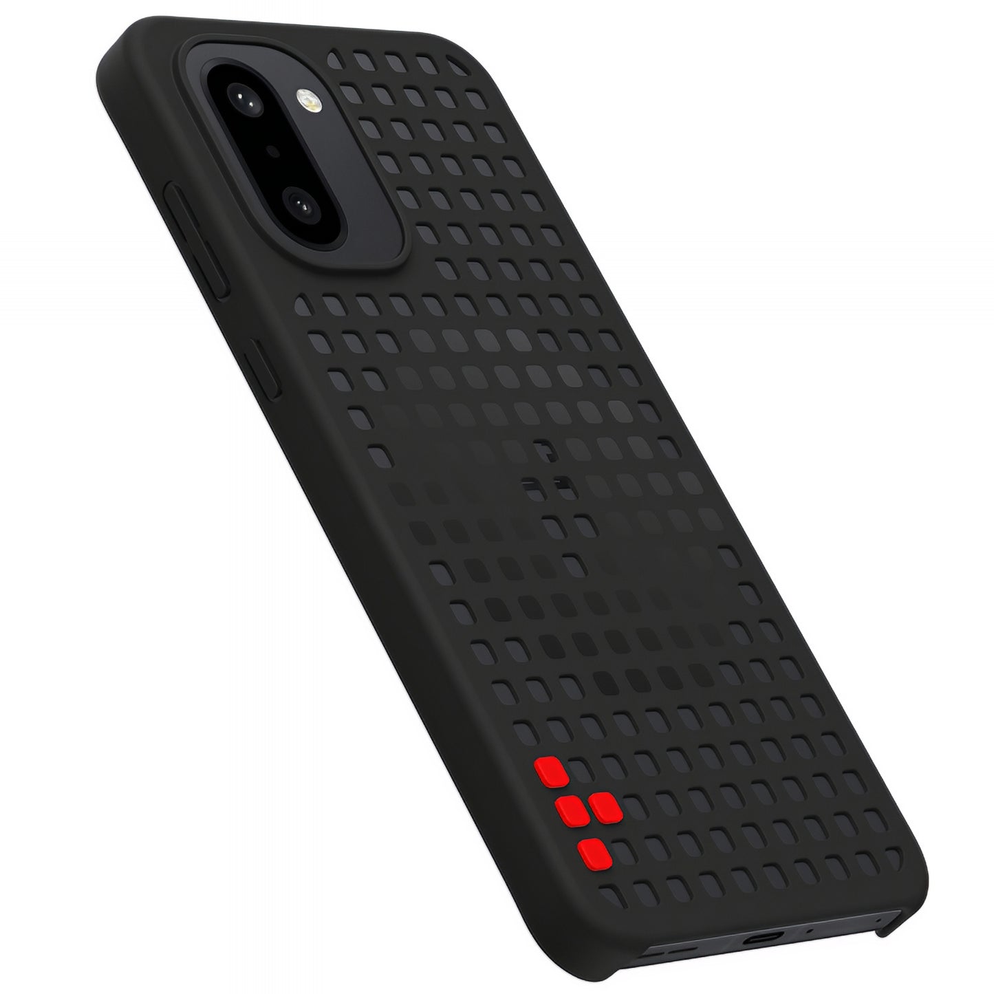 Case for OnePlus 15R, Hole Pattern Magnetic, Black 5431102123