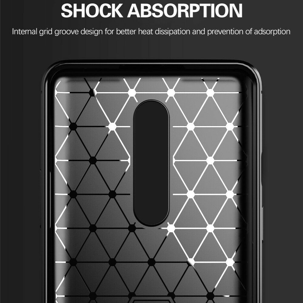 Θήκη για OnePlus 8, Techsuit, Carbon, Μαύρη