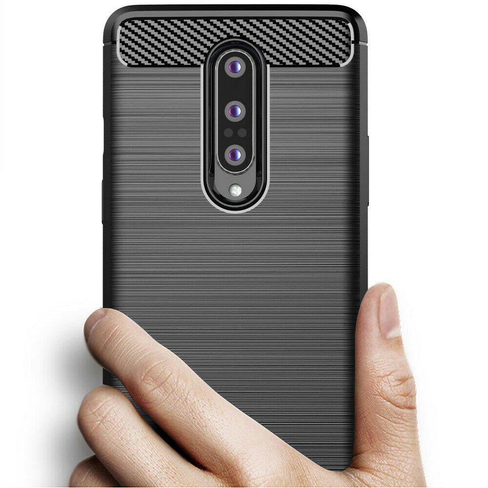 Θήκη για OnePlus 8, Techsuit, Carbon, Μαύρη