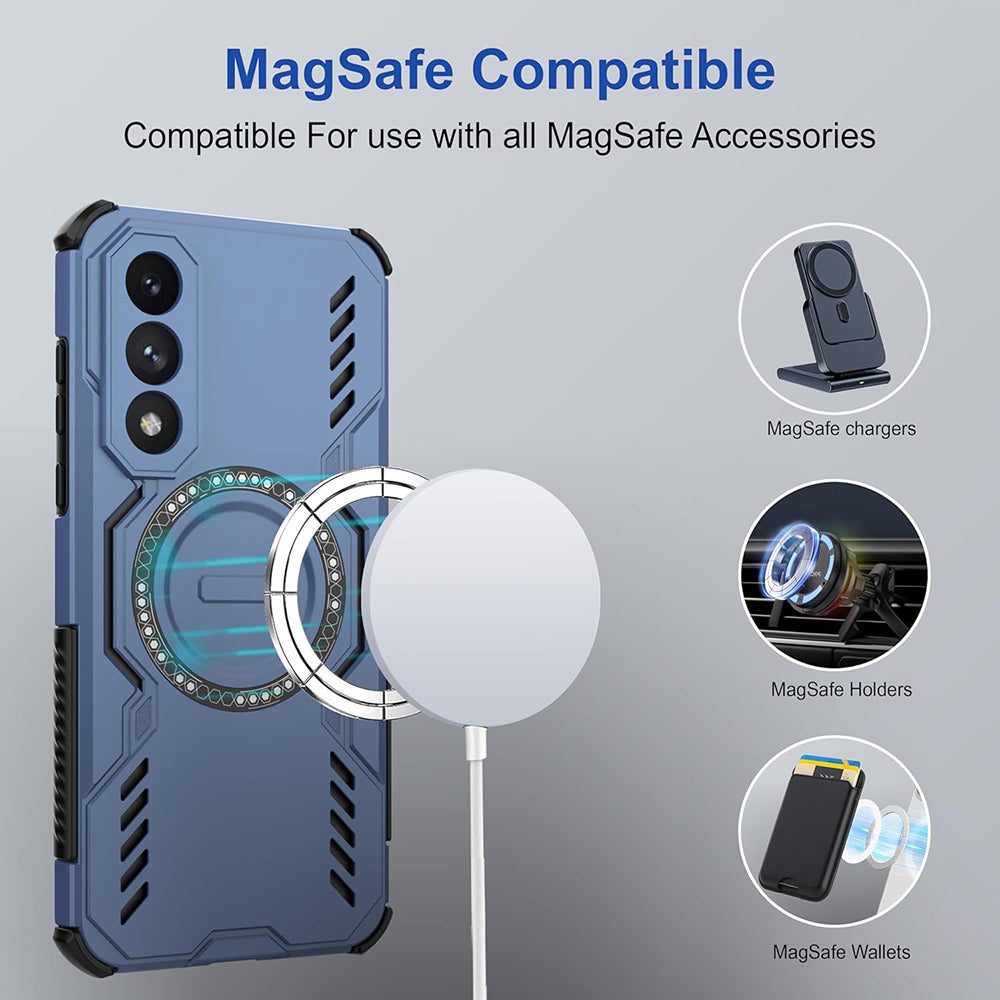 Θήκη MagSafe για OnePlus Nord 5, Techsuit, ArmorMag, Μπλε