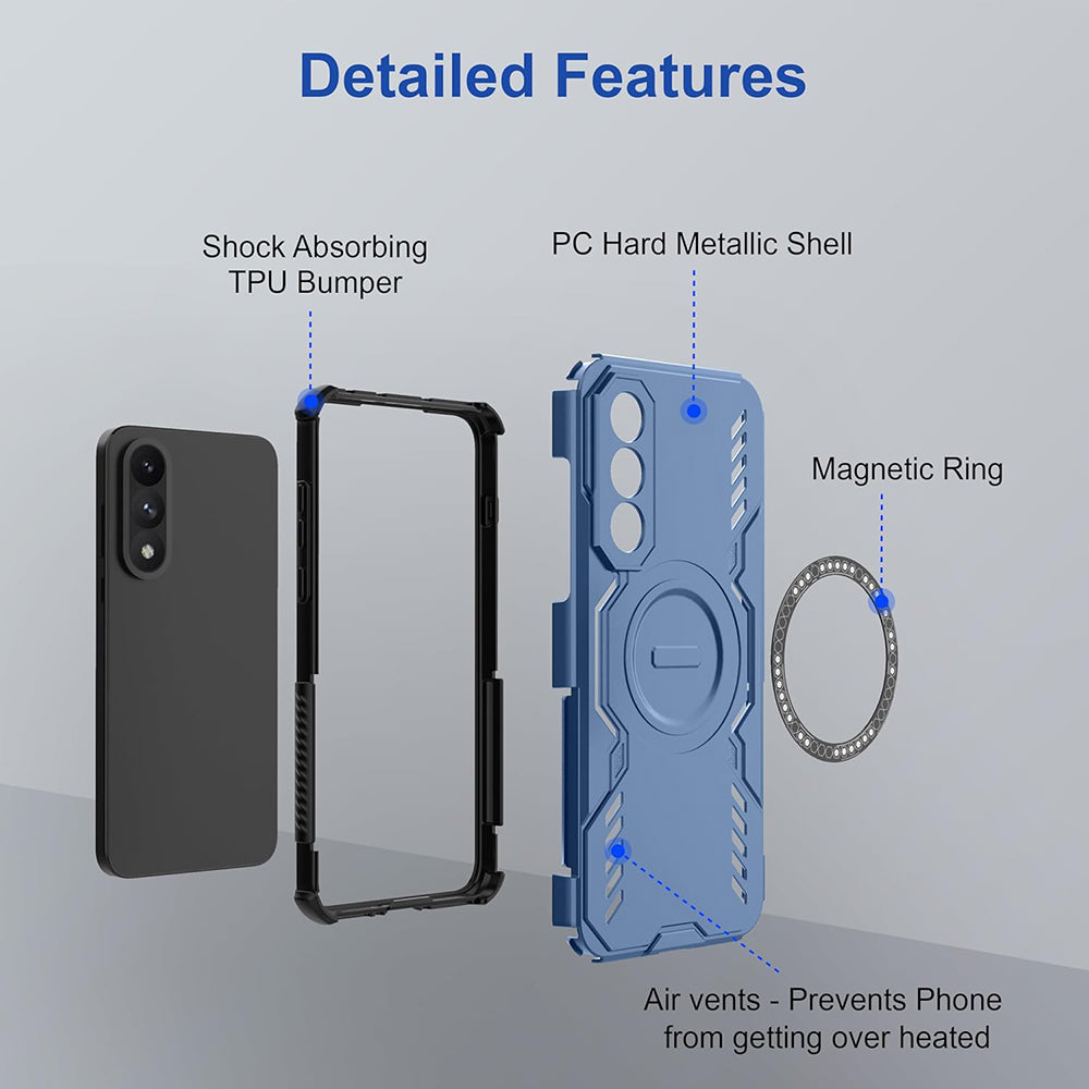 Θήκη MagSafe για OnePlus Nord 5, Techsuit, ArmorMag, Μπλε