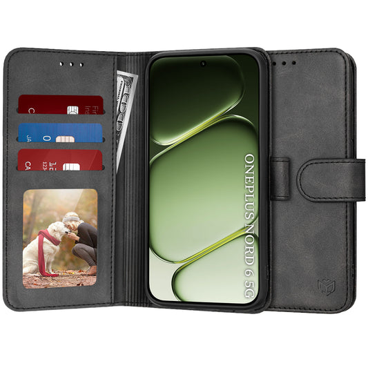 Θήκη για OnePlus Nord 6, Techsuit, Diary Book, Μαύρη