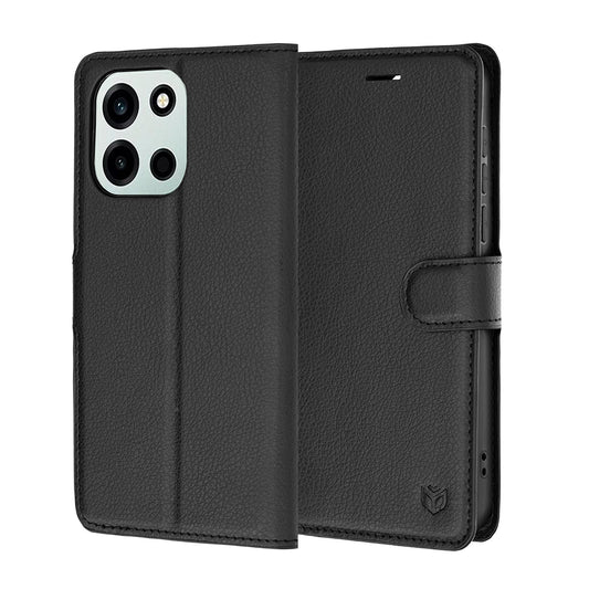 Θήκη για OnePlus Nord 6, Techsuit, Leather Folio, Μαύρη