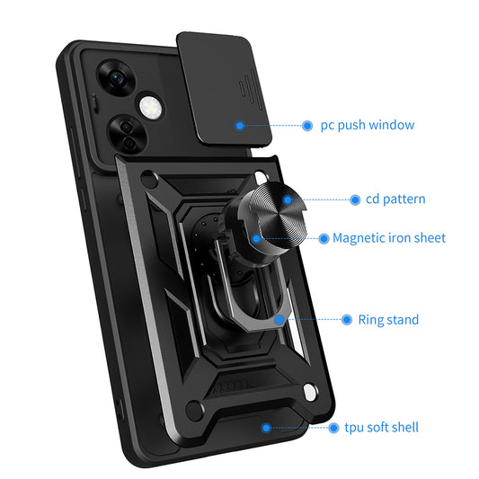 Θήκη για OnePlus Nord CE4 Lite, Techsuit, CamShield, Ροζ