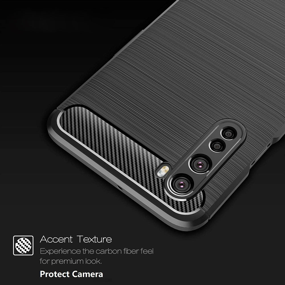 Θήκη για OnePlus Nord, Techsuit, Carbon, Μαύρο