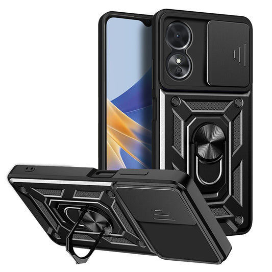Θήκη για Oppo A17, Techsuit, CamShield, Μαύρο