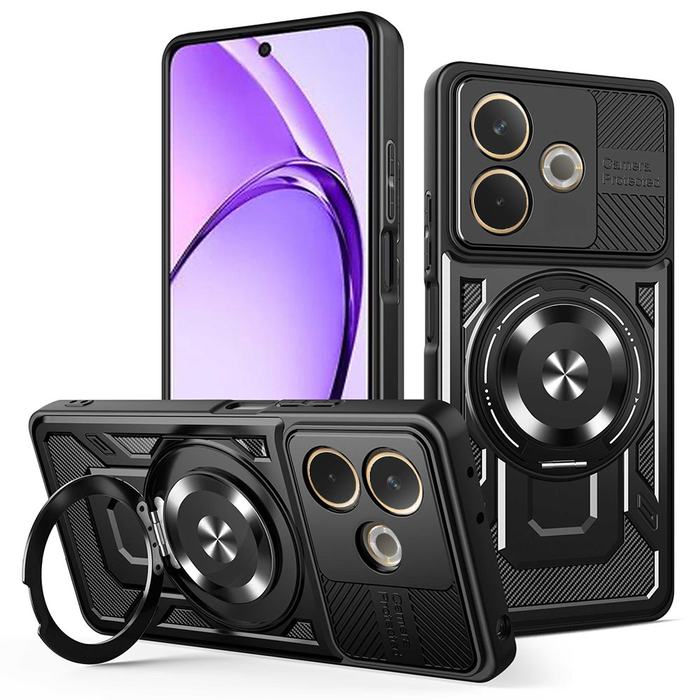 Case for Oppo A5 Pro 4G / A5 Pro, Techsuit, RuggedCam, Black