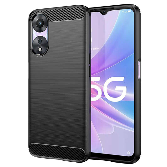 Θήκη για Oppo A58 5G / A78 5G, Techsuit, Carbon, Μαύρο