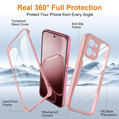 Θήκη για Oppo A6 Pro 5G / A6 Pro 4G, Techsuit, ColorVerse 360, Ροζ