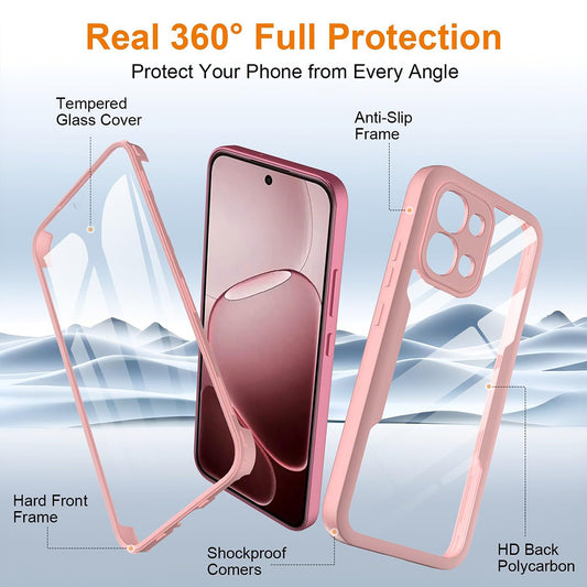Θήκη για Oppo A6 Pro 5G / A6 Pro 4G, Techsuit, ColorVerse 360, Ροζ